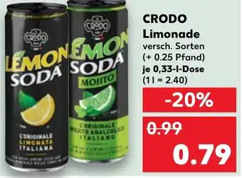 Kaufland CRODO Limonade Angebot