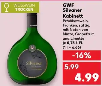 Kaufland GWF Silvaner Kabinett Angebot