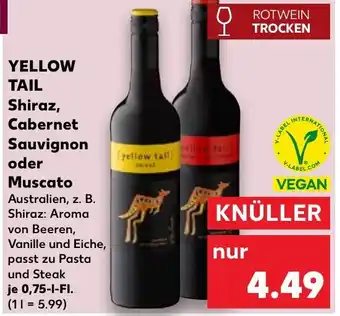 Kaufland YELLOW TAIL Shiraz, Cabernet Sauvignon oder Muscato Angebot