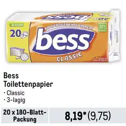 METRO Bess Toilettenpapier Angebot