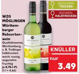 Kaufland WZG MÖGLINGEN Württem- berger Rebsorten- wein Angebot