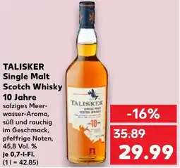 Kaufland TALISKER Single Malt Scotch Whisky 10 Jahre Angebot