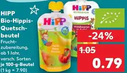 Kaufland HIPP Bio-Hippis- Quetsch- beutel Angebot