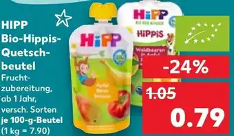 Kaufland HIPP Bio-Hippis- Quetsch- beutel Angebot