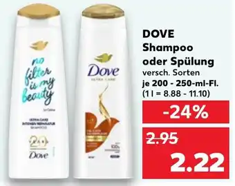 Kaufland DOVE Shampoo oder Spülung Angebot