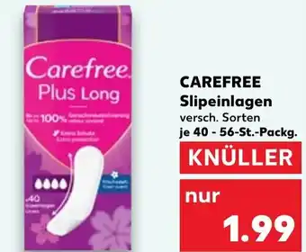 Kaufland CAREFREE Slipeinlagen Angebot