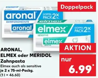 Kaufland ARONAL, ELMEX oder MERIDOL Zahnpasta Angebot