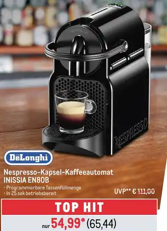 METRO DeLonghi Nespresso-Kapsel-Kaffeeautomat INISSIA EN80B Angebot