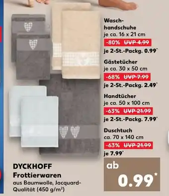 Kaufland DYCKHOFF Frottierwaren Wasch- handschuhe Angebot