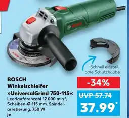 Kaufland BOSCH Winkelschleifer UniversalGrind 750-115 Angebot