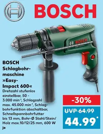 Kaufland BOSCH Schlagbohr- maschine Easy- Impact 600 Angebot