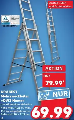 Kaufland DRABEST Mehrzweckleiter DW3 Home Angebot