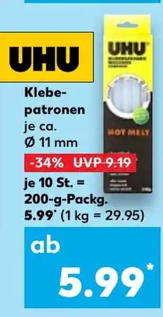 Kaufland UHU Klebe- patronen Angebot