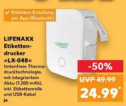 Kaufland LIFENAXX Etiketten- drucker LX-048 Angebot