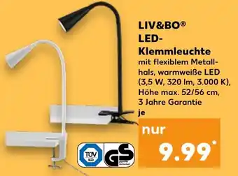 Kaufland LIV&BO LED- Klemmleuchte Angebot