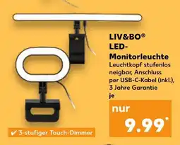 Kaufland LIV&BO LED- Monitorleuchte Angebot