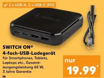 Kaufland SWITCH ON 4-fach-USB-Ladegerät Angebot