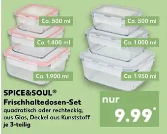 Kaufland SPICE&SOUL Frischhaltedosen-Set Angebot