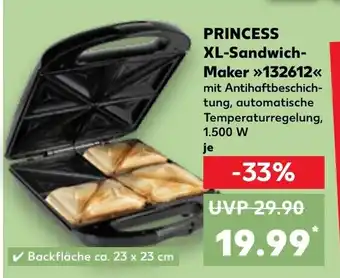 Kaufland PRINCESS XL-Sandwich- Maker 132612 Angebot