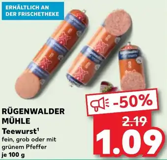 Kaufland RÜGENWALDER MÜHLE Teewurst Angebot