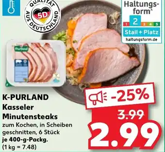 Kaufland K-PURLAND Kasseler Minutensteaks Angebot