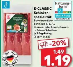 Kaufland K-CLASSIC Schinken- spezialität Angebot