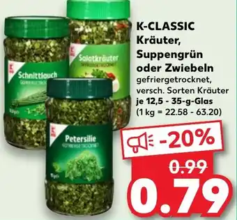 Kaufland K-CLASSIC Kräuter, Suppengrün oder Zwiebeln Angebot