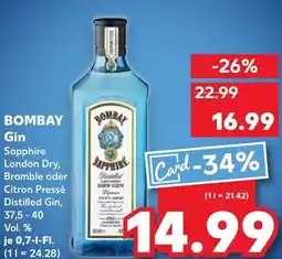 Kaufland BOMBAY Gin Angebot