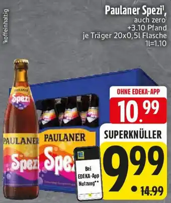 Edeka Paulaner Spezi Angebot