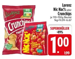 Edeka Lorenz Nic Nac's oder Crunchips Angebot