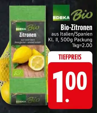 Edeka EDEKA Bio-Zitronen Angebot