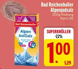 Edeka Bad Reichenhaller Alpenjodsalz Angebot