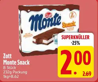 Edeka Zott Monte Snack Angebot