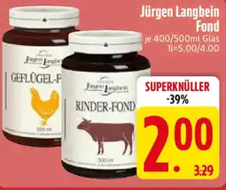 Edeka Jürgen Langbein Fond Angebot