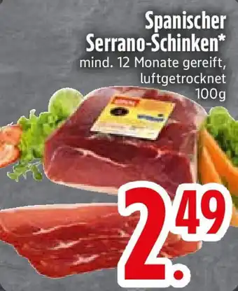 Edeka Spanischer Serrano-Schinken Angebot