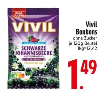 Edeka Vivil Bonbons ohne Zucker Angebot