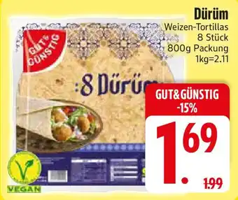 Edeka GUT & GUNSTIG Dürüm Weizen-Tortillas Angebot