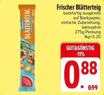 Edeka Frischer Blätterteig GUT&GÜNSTIG Angebot