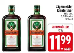 Edeka Jägermeister Kräuterlikör Angebot