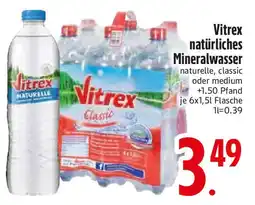 Edeka Vitrex natürliches Mineralwasser Angebot