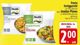 Edeka Frosta Fertiggericht oder Gemüse-Pfanne Angebot