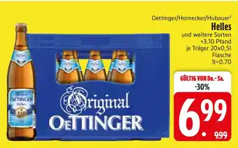 Edeka Oettinger/Hornecker/Hubauer Helles Angebot