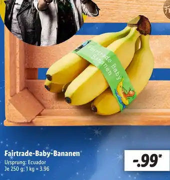 Lidl Fairtrade Baby Bananen Angebot