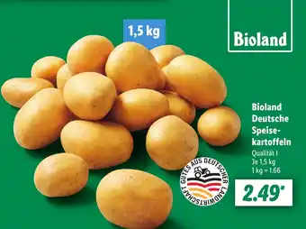 Lidl Bioland Deutsche Speise- kartoffeln Angebot