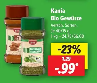 Lidl Kania Bio Gewürze Angebot