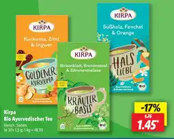 Lidl Kirpa Bio Ayurvedischer Tee Angebot