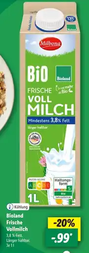 Lidl Bioland Frische Vollmilch Angebot