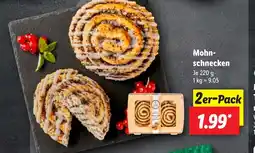 Lidl Mohn- schnecken Angebot