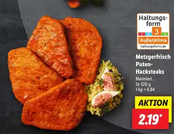 Lidl Metzgerfrisch Puten- Hacksteaks Angebot