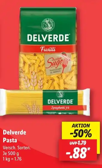 Lidl Delverde Pasta Angebot